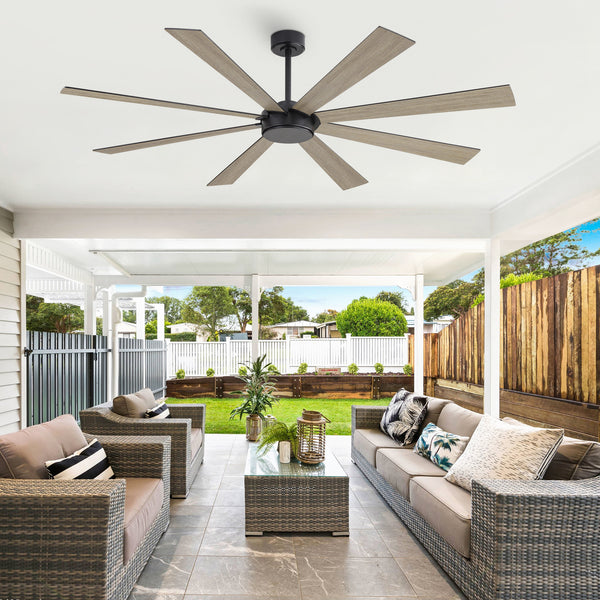 Wallisgo | 72" Wood Blades Ceiling Fan