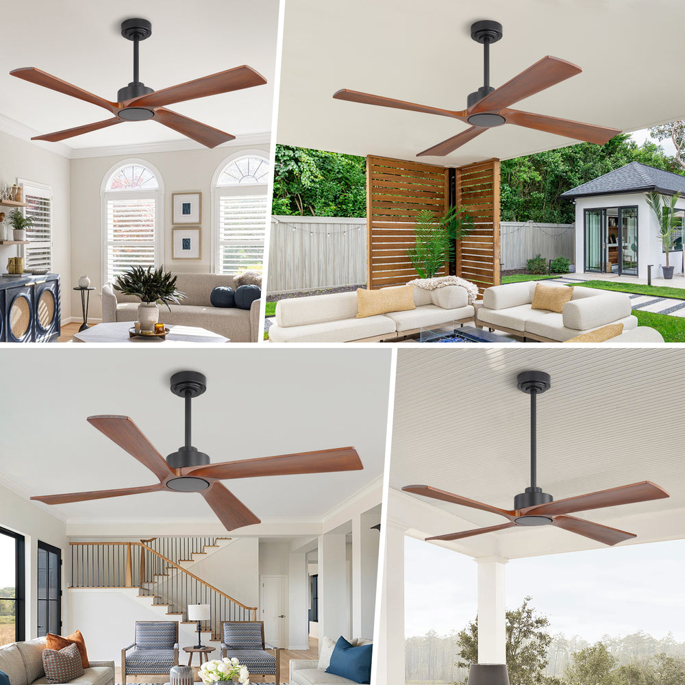 Straton | 48" Wood Blades Ceiling Fan