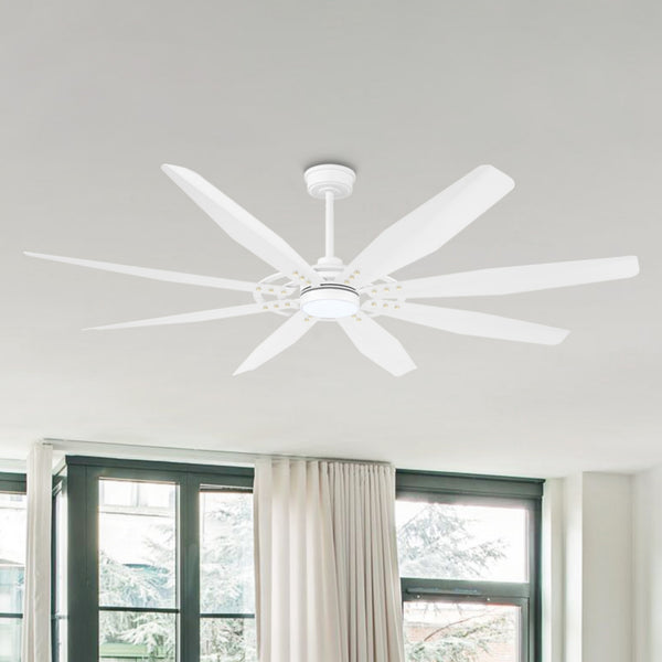 Tectra | 72’’ Aluminum Blades Ceiling Fan with Light