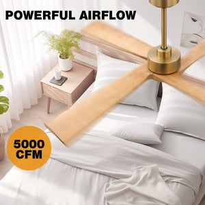 Straton | 54" Wood Blades Ceiling Fan