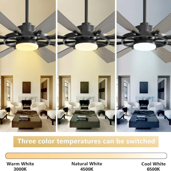 AeroMax | 60" Wood Blades Ceiling Fan with Light