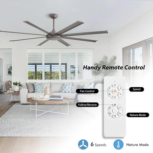 SkySpan | 80" Aluminum Blades Ceiling Fan