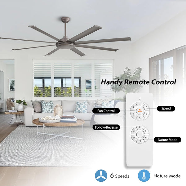 SkySpan | 80" Aluminum Blades Ceiling Fan
