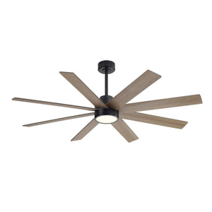 AeroFlow | 60" Wood Blades Ceiling Fan with Light