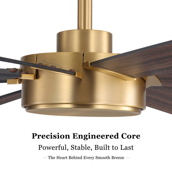 Wallisgo | 60" Wood Blades Ceiling Fan