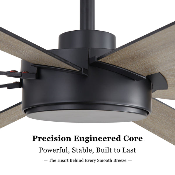 Wallisgo | 72" Wood Blades Ceiling Fan