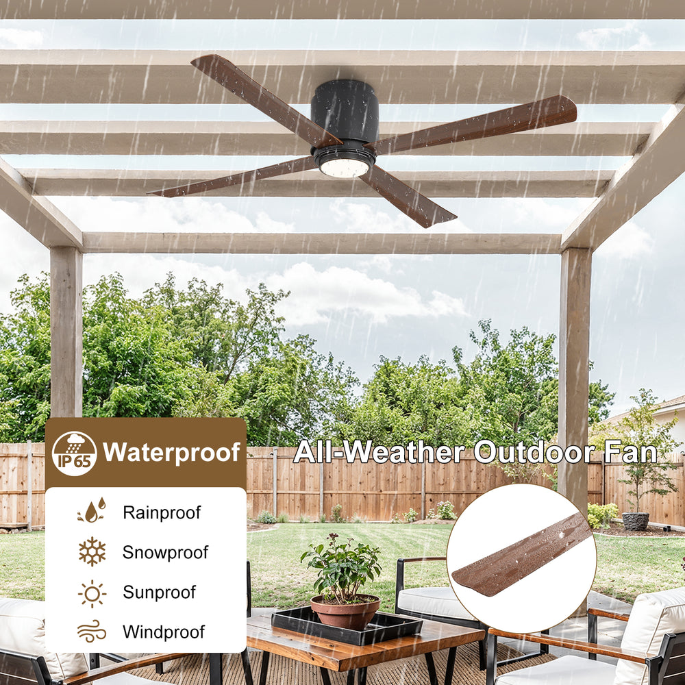 Coolynx | 54" Wet-Rated Ceiling Fan with Light