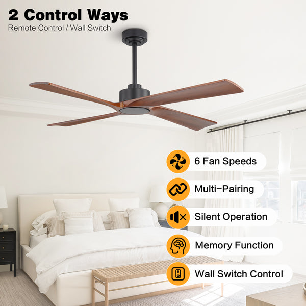 Straton | 48" Wood Blades Ceiling Fan