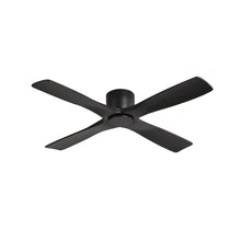 Load image into Gallery viewer, Wingbo Flying-X Flush Mount DC Ceiling Fans without Lights,Solid Wood Blades,Black
