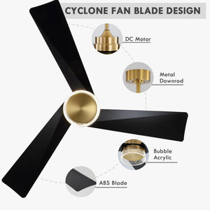 PureFlow |  52’’ ABS Blades Ceiling Fan with Light