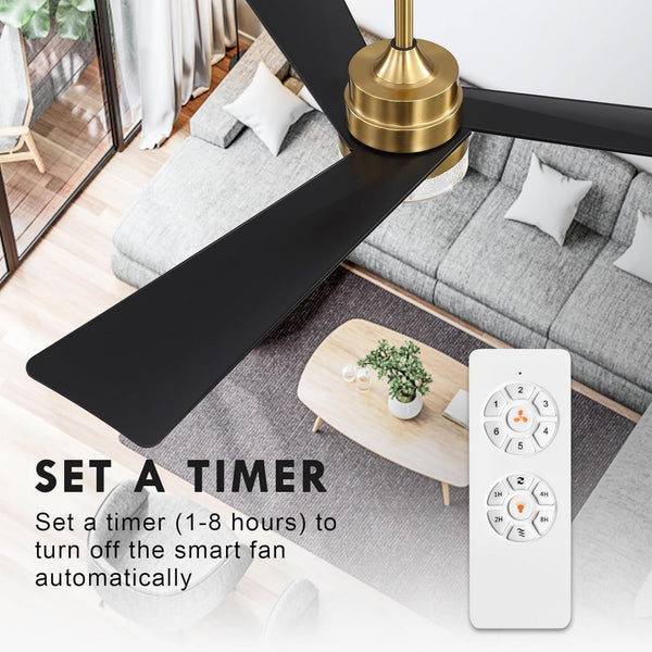 PureFlow |  52’’ ABS Blades Ceiling Fan with Light