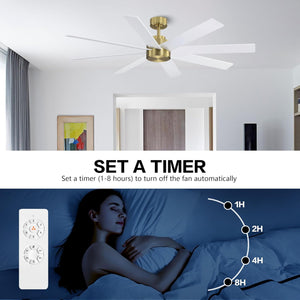 AeroFlow | 72" Wood Blades Ceiling Fan