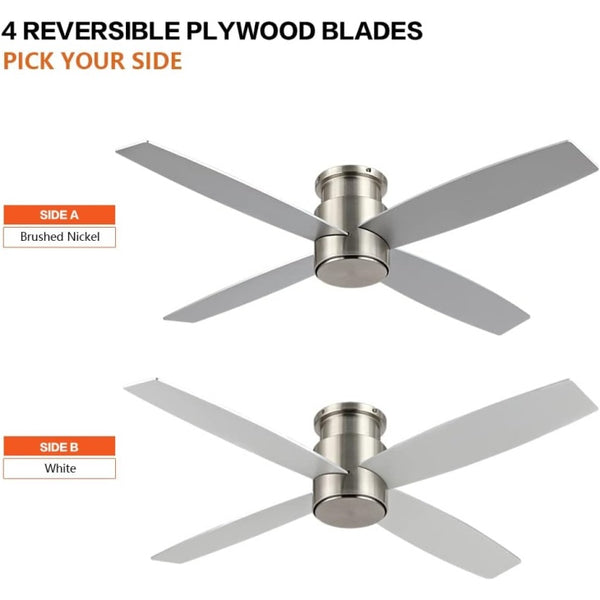 Reveria | 52" Flush Mount Ceiling Fan