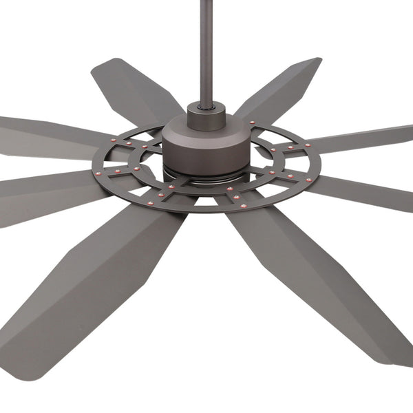 Tectra | 60’’ Aluminum Blades Ceiling Fan with Light