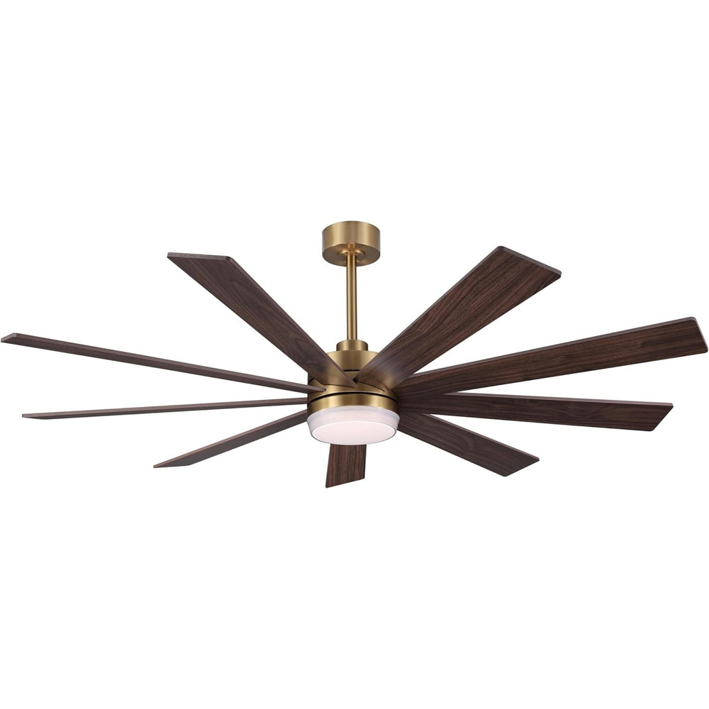 Solara | 64" Wood Ceiling Fan with Light