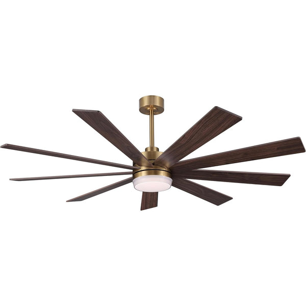 Solara | 64" Wood Ceiling Fan with Light