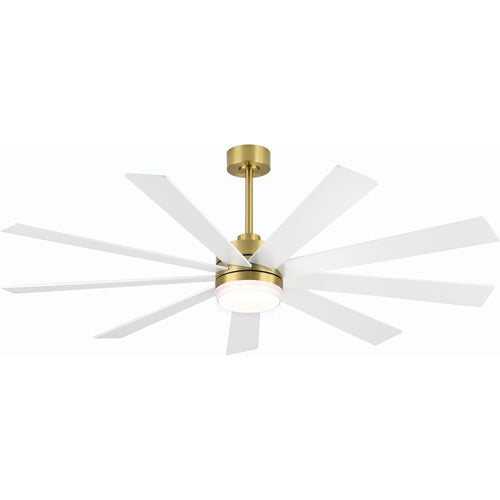 Solara | 72" Wood Ceiling Fan with Light