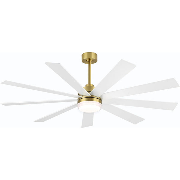 Solara | 64" Wood Ceiling Fan with Light