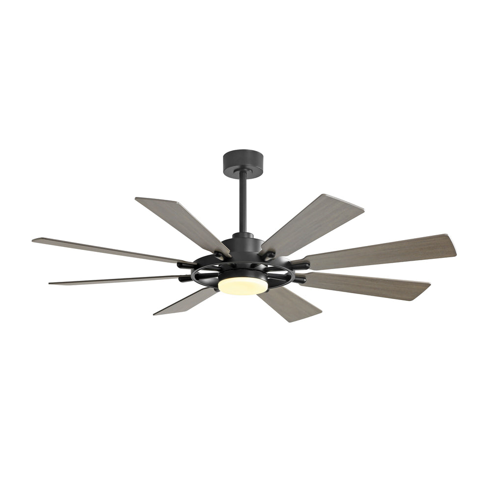 AeroMax | 80" Wood Blades Ceiling Fan with Light