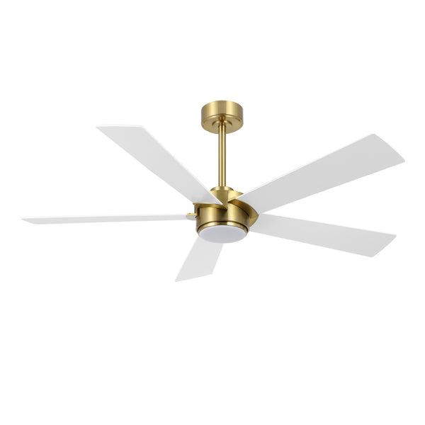 LumiWood | 54" Wood Blades Ceiling Fan with Light
