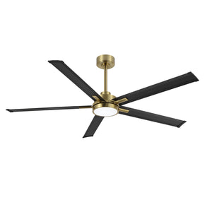 Strato | 60’’ Smart Aluminum Blades Ceiling Fan with Light