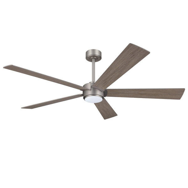 LumiWood | 64" Wood Blades Ceiling Fan with Light