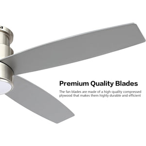 Reveria | 44" Flush Mount Ceiling Fan With Light