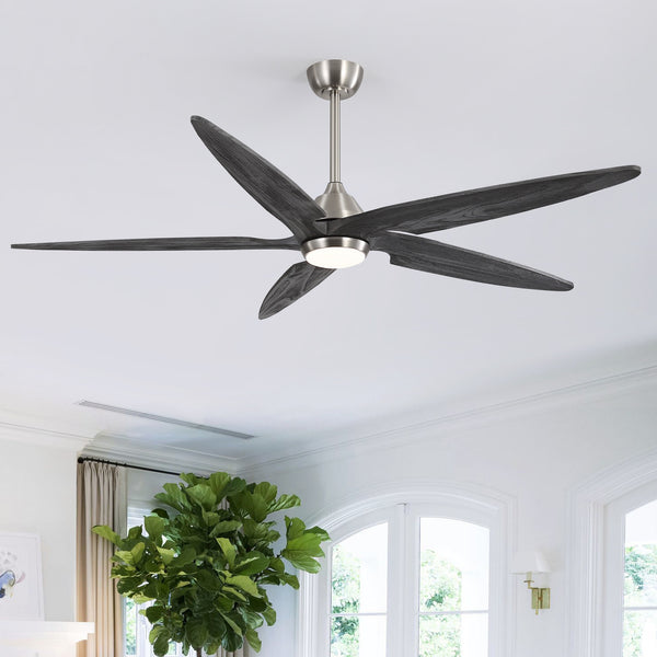 Carvo | 64’’ Wood Blades Ceiling Fan with Light
