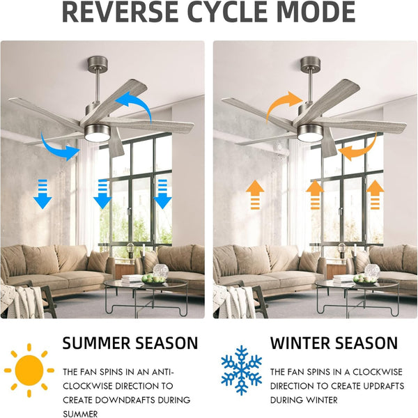 AeroGlow | 64" ABS Ceiling Fan with Light