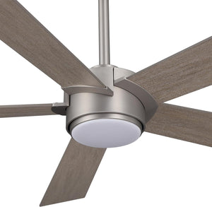LumiWood | 64" Wood Blades Ceiling Fan with Light