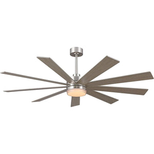 Solara | 64" Wood Ceiling Fan with Light