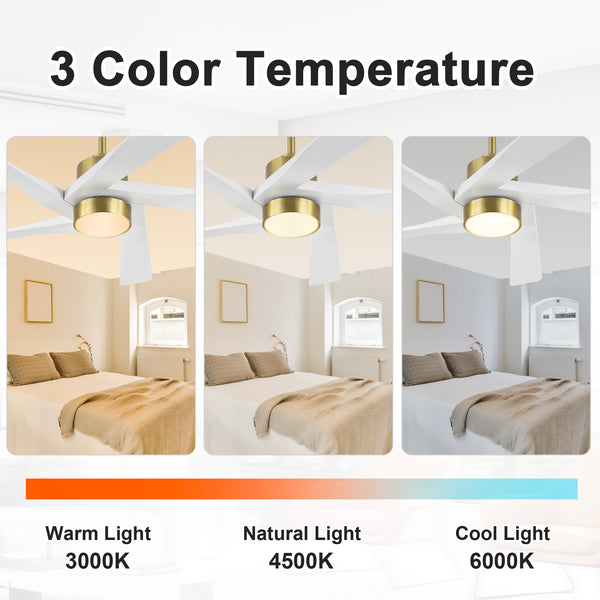 AeroGlow | 54" ABS Ceiling Fan with Light