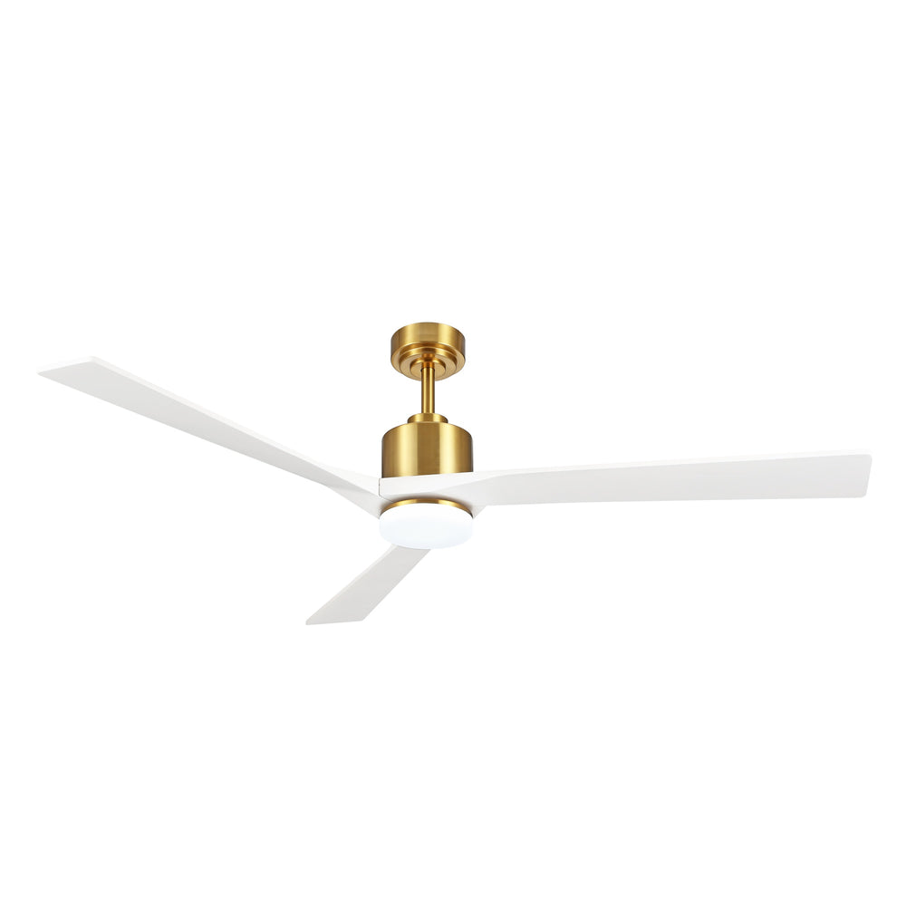 BrisaLux | 64" Wood Blades Ceiling Fan with Light