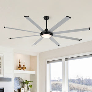 SkySpan | 80" Aluminum Blades Ceiling Fan with Light