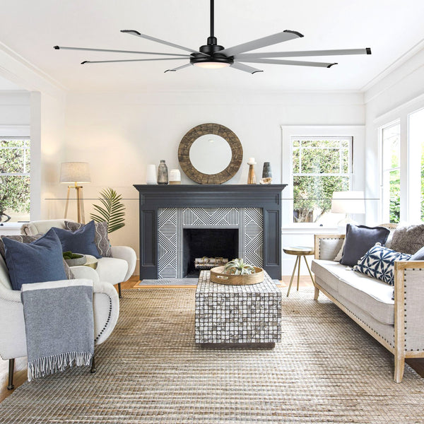 SkySpan | 80" Aluminum Blades Ceiling Fan with Light