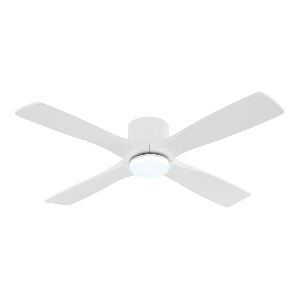 Serenity Air| 60" Flush Mount Wood Blades Ceiling Fan with Light