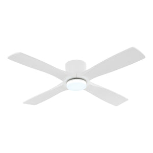 Serenity Air| 54" Flush Mount Wood Blades Ceiling Fan with Light
