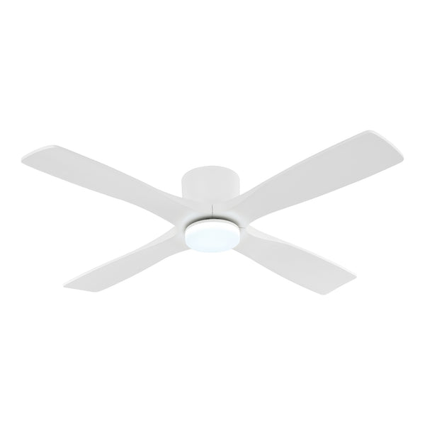 Serenity Air| 54" Flush Mount Wood Blades Ceiling Fan with Light