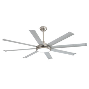 SkySpan | 120" Aluminum Blades Ceiling Fan with Light