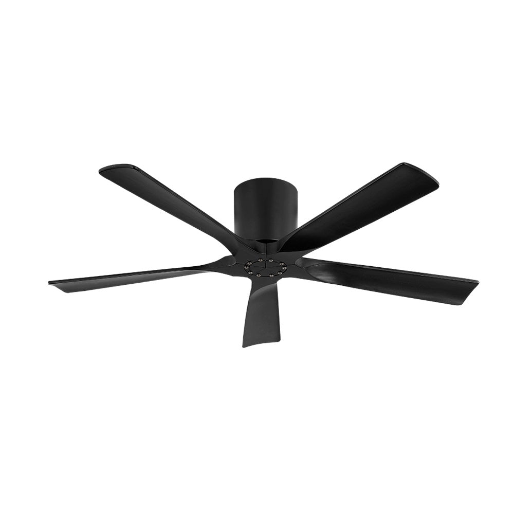 NestWave | 52" Flush Mount Wood Blades Ceiling Fan