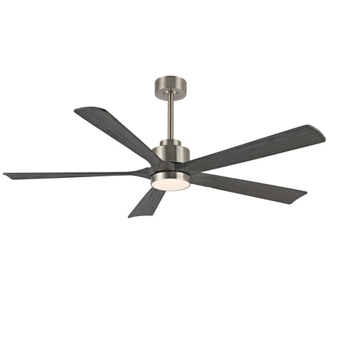 OakMist | 60" Wood Blades Ceiling Fan with Light