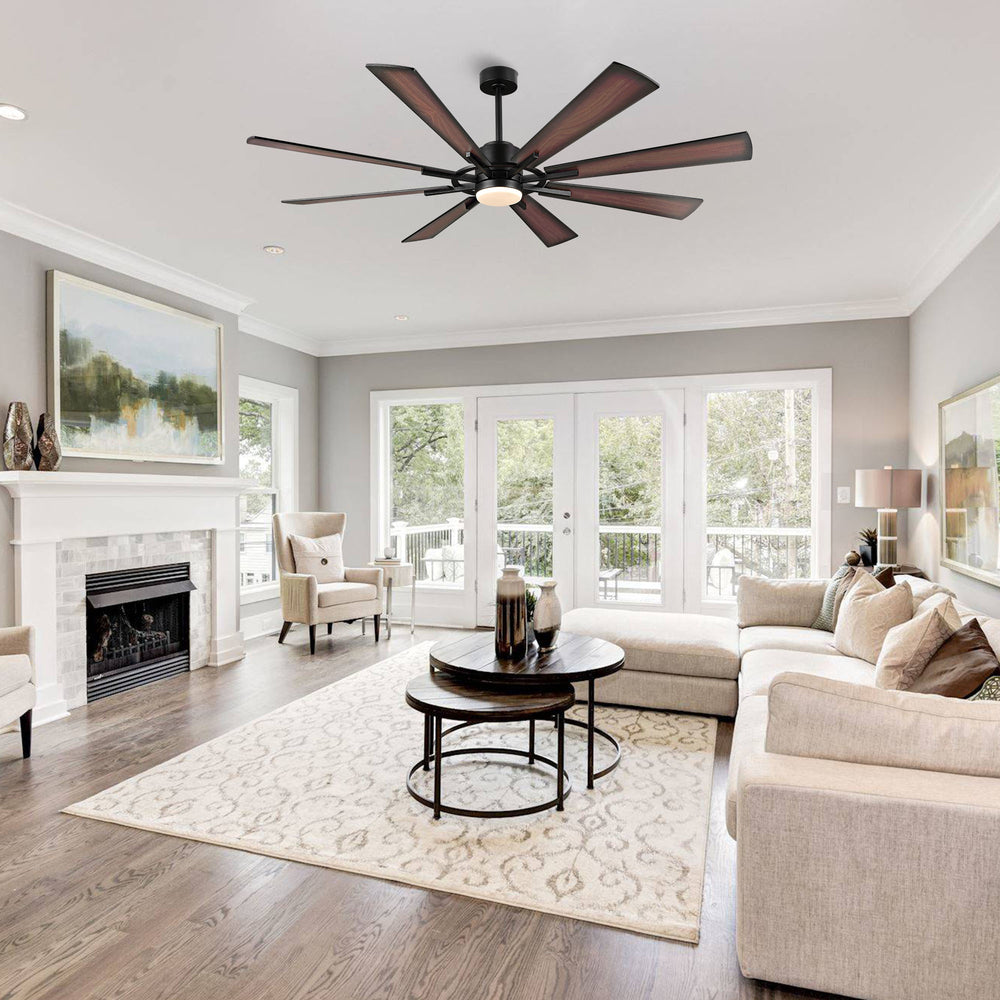 TimberGale | 72" Wood Blades Ceiling Fan with Light