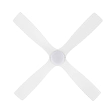 Load image into Gallery viewer, Wingbo Flying-Pro Flush Mount DC Ceiling Fan with Lights, Wood Blades,White
