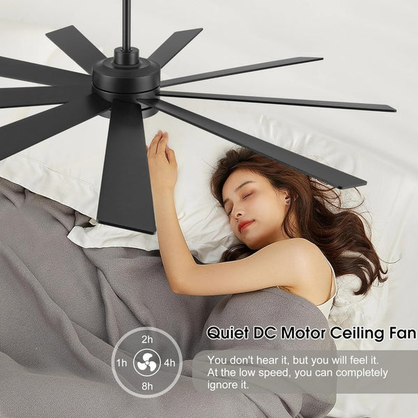 Solara | 72’’ Wood Blades Ceiling Fan