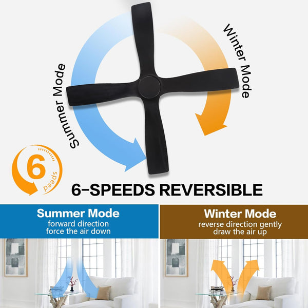 Serenity Air| 54" Wood Blades Ceiling Fan
