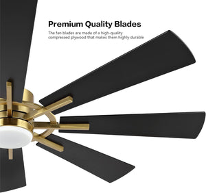 TimberGale | 80" Wood Blades Ceiling Fan with Light