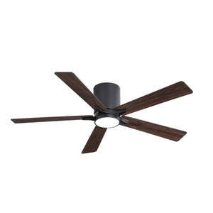 Lustra | 48’’ Flush Mount Wood Blades Ceiling Fan with Light