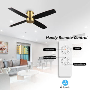 Reveria | 52" Flush Mount Ceiling Fan
