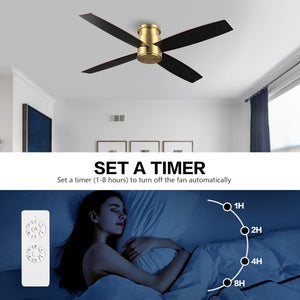 Reveria | 52" Flush Mount Ceiling Fan