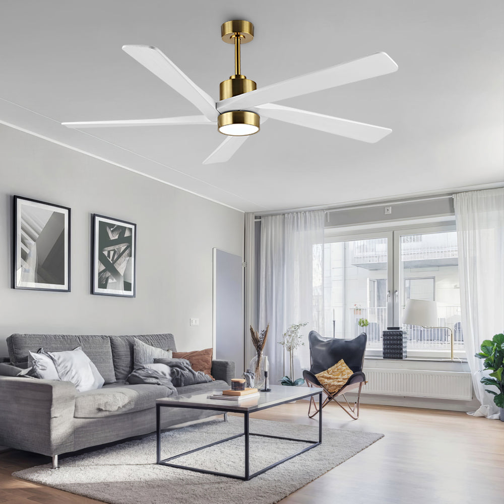 Zephyr Breeze | 72" Wood Blades Ceiling Fan with Light